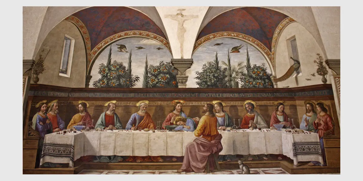 «Тайна Вечеря», Доменіко Гірландайо картина «Тайна Вечеря» художник Доменіко Гірландайо