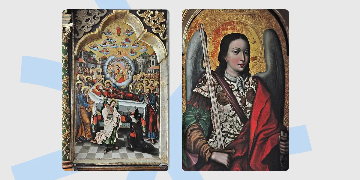 Ікона Успіння Богородиці; Ікона Архангела Михаїла