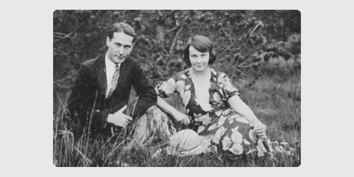 Олена Теліга з чоловіком Михайлом Телігою