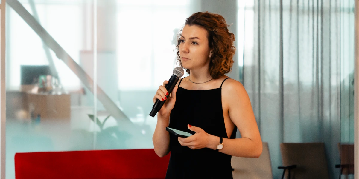 Наталка Костенко на відкритті публічної події в Києві, присвяченої проєкту «Мовні вправи»