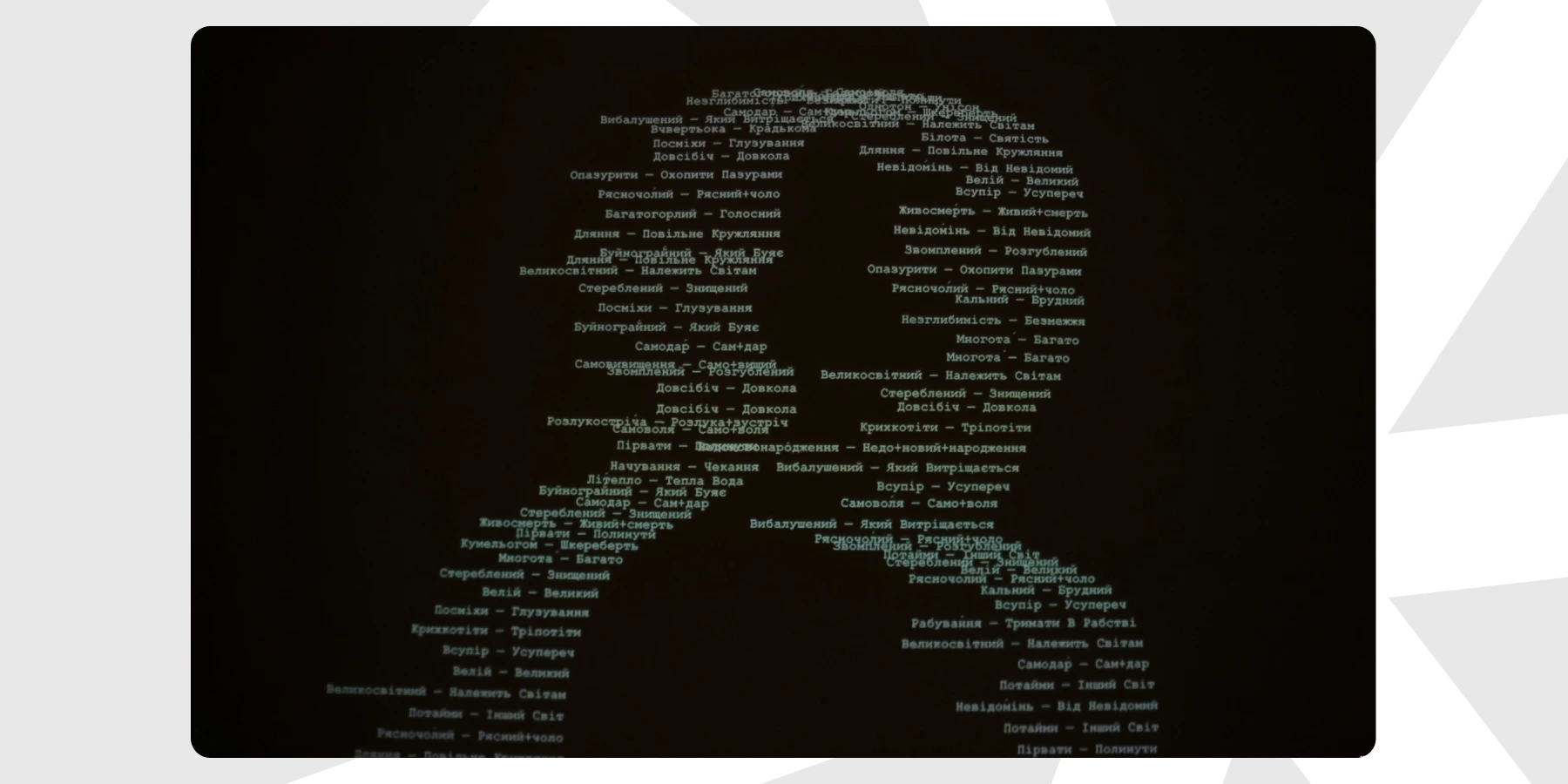 Фото з експозиції. Фотографка Дарʼя Ланова