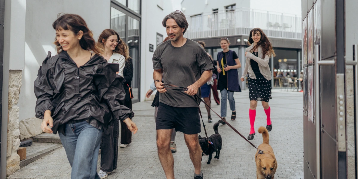 Забіг-перформанс Artists Run (без spaces). Фотографка Софія Соляр
