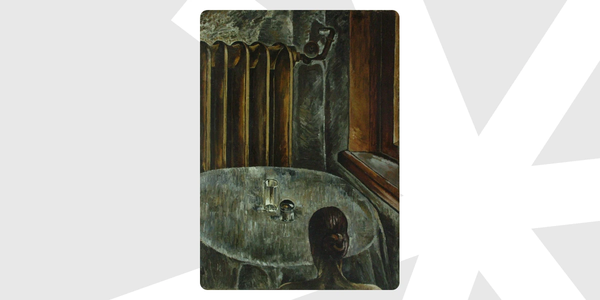 За столом. 1926, Харків 1926. Колекція NAMU